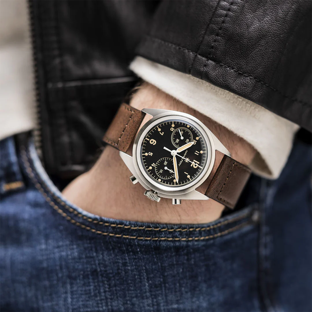 Khaki Aviation Pilot Pioneer Mechanical Chrono - Image 2