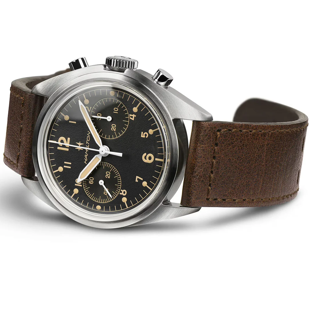 Khaki Aviation Pilot Pioneer Mechanical Chrono - Image 3