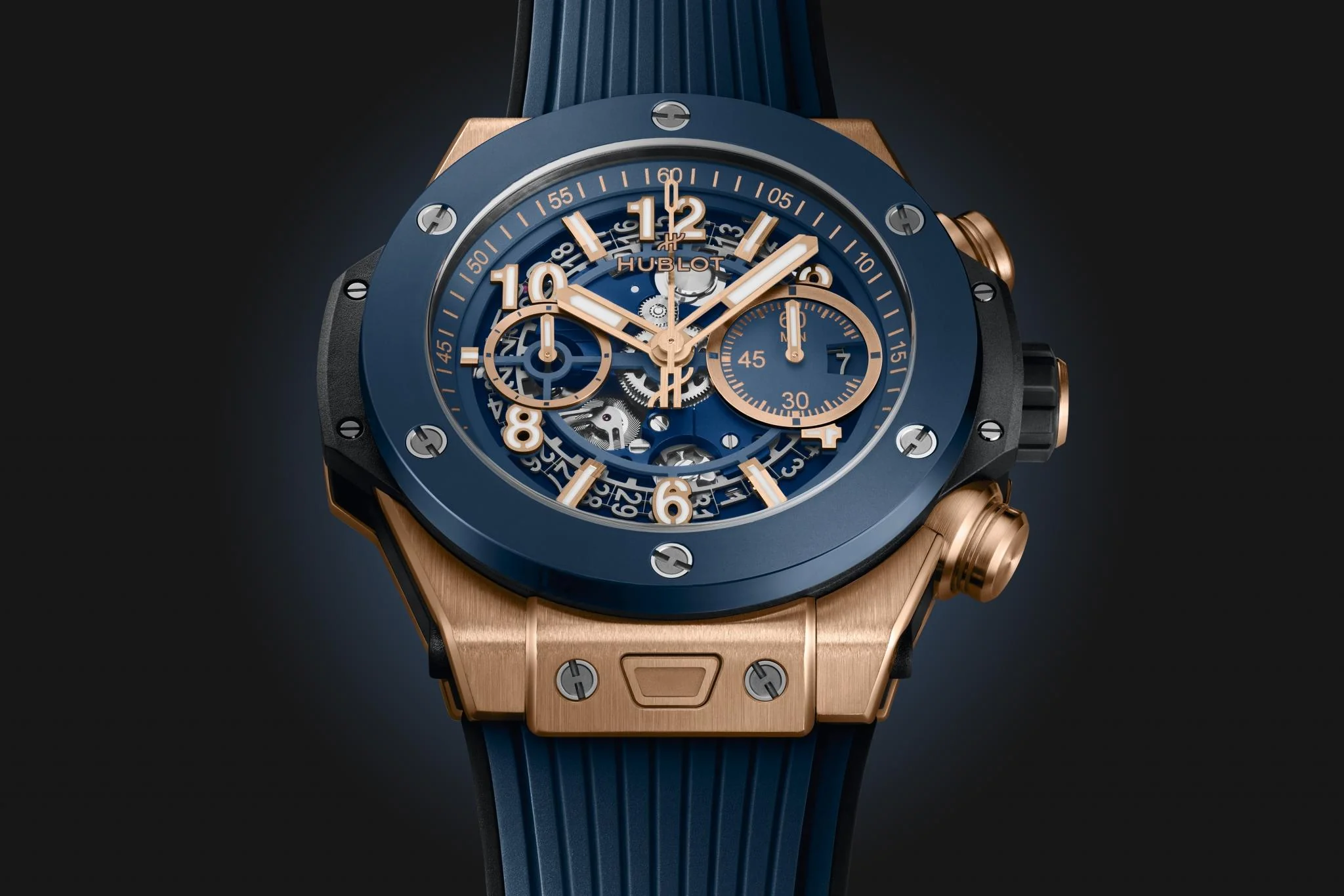 Big Bang Unico King Gold Blue Ceramic - Image 3