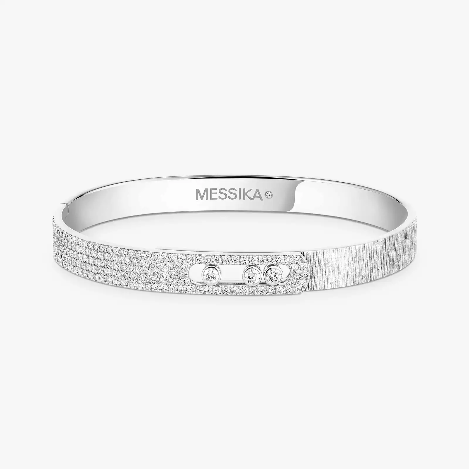 Bracciale rigido Move Noa Ciselé Semi-Pavé - Image 3