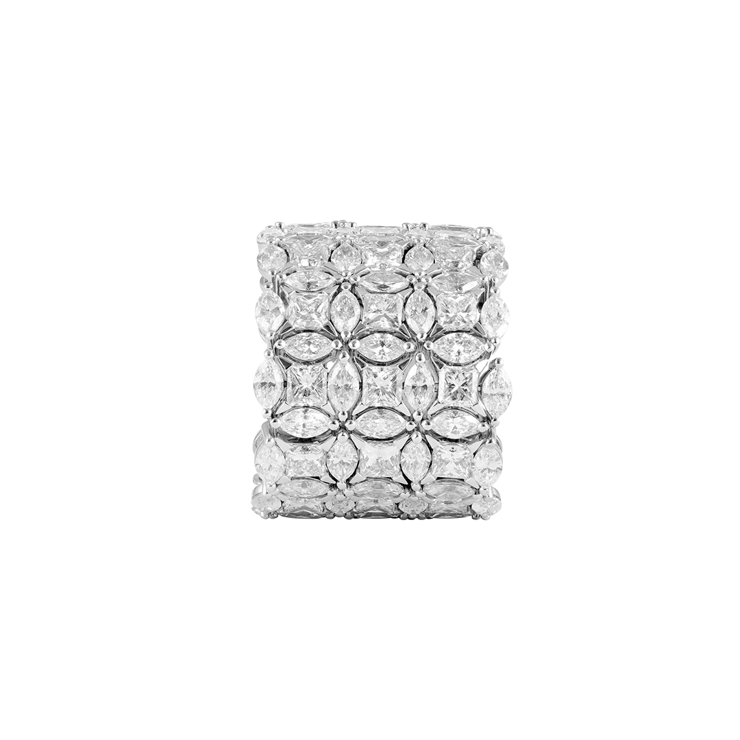 Anello Diade Full Pavé in oro bianco - Image 3