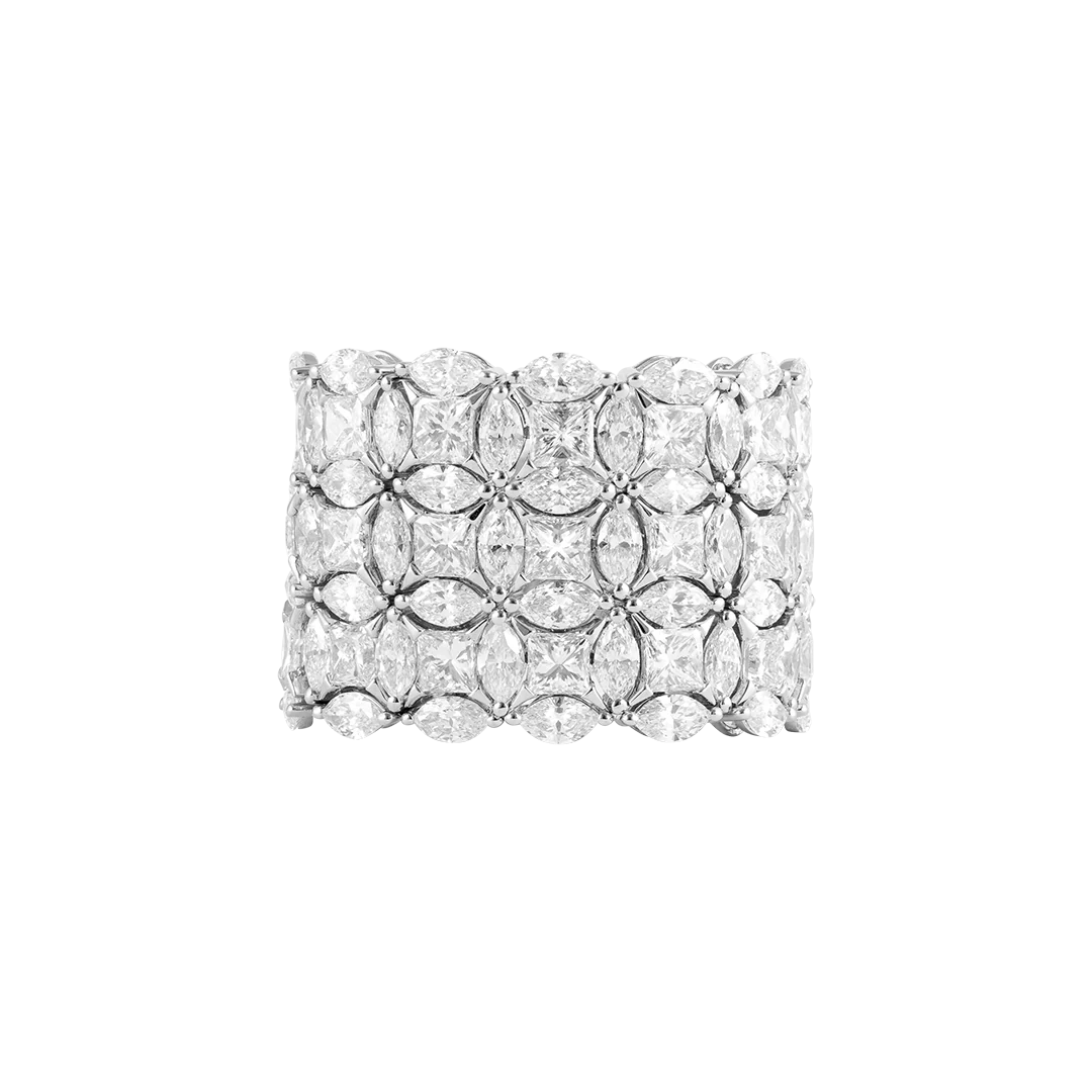 Anello Diade Full Pavé in oro bianco - Image 4