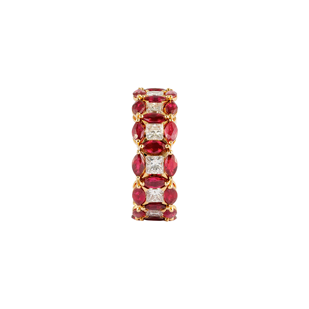 Anello Diade Full Pavé in oro rosa - Image 3