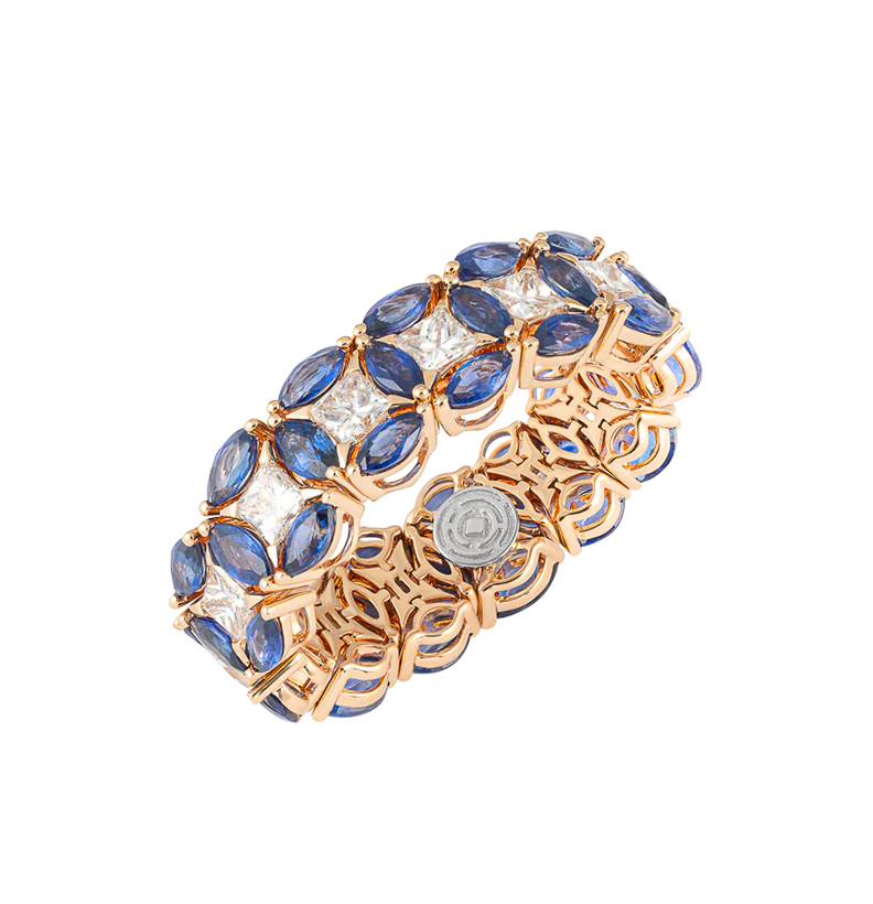 Anello Diade Full Pavé in oro rosa