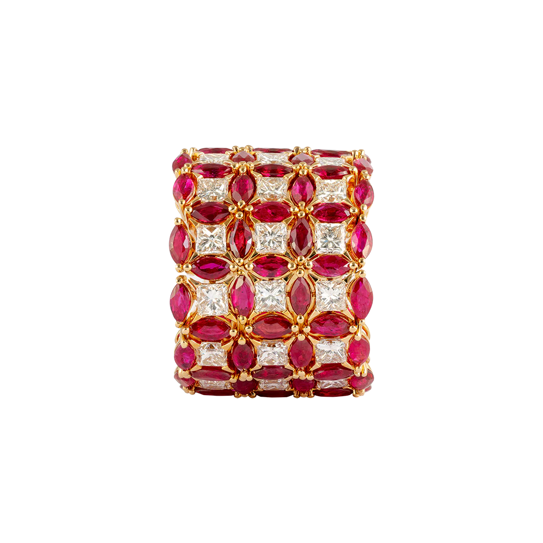 Anello Diade Full Pavé in oro rosa - Image 4